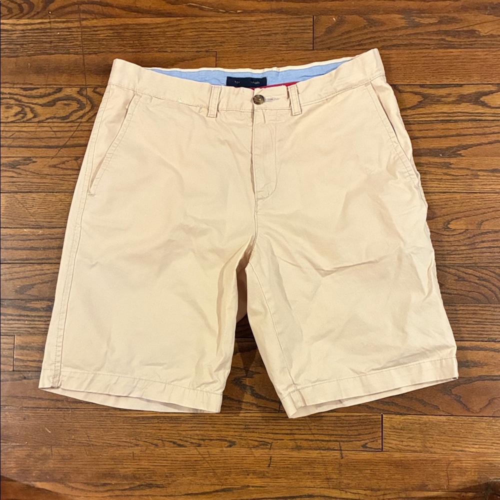 Classic Tan Flat Front Men's Shorts